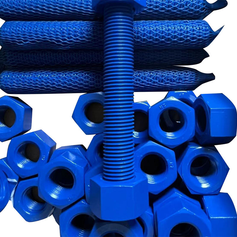 Teflon Blue Stud Bolts Marine Anti-Corrosion 특별 사용