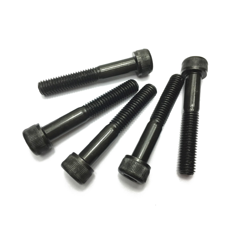 검은 반 스레드 육각 소켓 나사