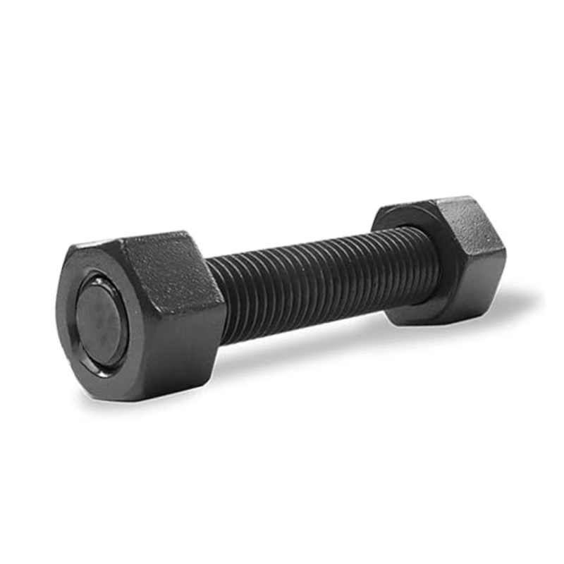탄소강 M16×300 등급 8.8 아연 도금/검정색 전체 나사형 바